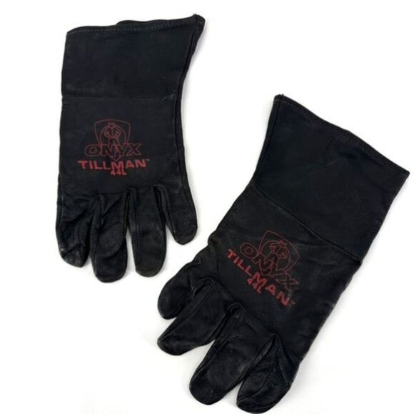 Tillman Onyx 44L Large Leather Industrial Black Top Grain Unlined TIG‎ Glove - Picture 4 of 6